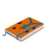 Caderno de Anotação com Elástico Fred Gravata Azul Flintstones Hanna Barbera