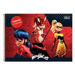 Caderno de Cartografia e Desenho Miraculous - Ladybug & Super Heroínas - Tilibra
