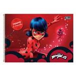 Caderno de Cartografia e Desenho Miraculous - Ladybug - Tilibra