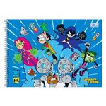 Caderno de Cartografia e Desenho Teen Titans Go! - Azul - Tilibra