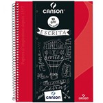 Caderno Desenho Canson Expressão e Arte Espiral CD 140 G S/P A4 040 Fls Vermelho 71406819BR
