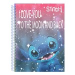 Caderno Disney Stitch - Brilho - 80 Folhas - São Domingos