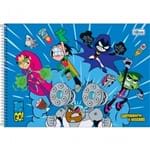 Caderno Espiral Capa Dura Cartografia e Desenho Teen Titans Go! 80 Folhas - Sortido (Pacote com 4 Unidades)