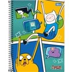 Caderno Espiral Capa Dura Universitário 1 Matéria Adventure Time 96 Folhas - Sortido (Pacote com 4 Unidades)