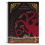 Caderno Game Of Thrones - House Targaryen - 1 Matéria - Tilibra
