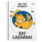Caderno Garfield - Branco - 1 Matéria - Tilibra
