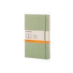 Caderno Grande Pautado com Capa Dura Verde Oxido