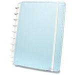 Caderno Médio Tons Pastéis Azul com 80 Folhas Caderno Inteligente