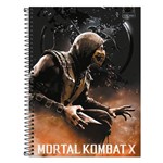 Caderno Mortal Kombat X - Scorpion - 80 Folhas - Tilibra