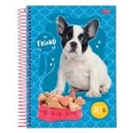 Caderno Pet Cachorro - Azul - 10 Matérias - Jandaia