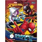 Caderno Quadriculado 1x1 Cm Brochura Capa Dura Spider-Man 40 Folhas - Sortido (Pacote com 5 Unidades)