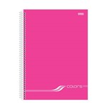 Caderno Universitário Colors Pink 10 Matérias São Domingos