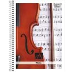 Caderno Universitário de Música Espiral Capa Dura 96 Folhas Académie Tilibra - Estilo 01