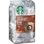 Café Starbucks Whole Bean Coffee Medium Roast Breakfast Blend -- 340g