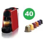 Cafeteira Nespresso Essenza Mini D30 Vermelha 127v com 40 Cápsulas