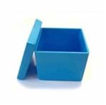 Caixa Acrílica Quadrada 5x5 Azul Leitosa Caixa Acrílica Quadrada 5cmx5cm Azul Leitosa - 10 Unidades