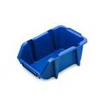 Caixa Bin Organizadora Plástica Nº3 Azul com 60 Peças