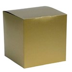 Caixa Box para Panetone / Cor Ouro (5 Unidades)