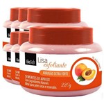 Caixa C/ 6 Cremes Lisa Esfoliante Sementes de Apricot Bio Soft 220g