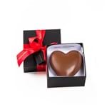 Caixa com 1 Coração de Chocolate Gonflé