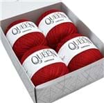 Caixa de Luxo Linha Queen Nº 5 - 4 Novelos 3402 Vermelho Círculo