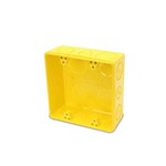 Caixa de Luz PVC Amarelo 4x4 Embutir Tuboline