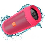 Caixa de Som Bluetooth JBL Charge 2+ Rosa 15W Resistente a Água