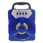 Caixa de Som Grasep D-BH1064 (Azul) / Bluetooth / MP3 / USB / Aux