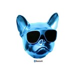 Caixa de Som Portátil com Bluetooth 10w Rms 2 Alto-falantes 1 Bass Bateria Bulldog Azul Metálico