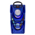 Caixa de Som Portátil Inova 10w Bluetooth Cartão Sd Usb Aux e Rádio Fm - Azul