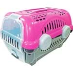 Caixa de Transporte Furacão Pet Luxo Rosa - Tam.1