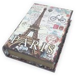 Caixa Livro Decorativa Torre Eiffel Paris - 25 X 18 Cm