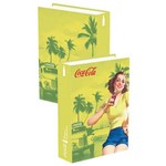 Caixa Livro Madeira Coca Cola - Pin Up Brown Lady