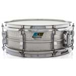 Caixa Ludwig Acrolite Classic Lm404k Aluminum Hammered Shell 14x5¨ Made In Usa