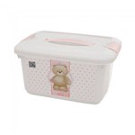 Caixa Organizadora Baby Urso Rosa 5,2 Litros 8205 Plasutil