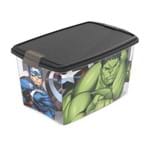 Caixa Organizadora com Trava Vingadores Avengers 46 Litros Plasutil