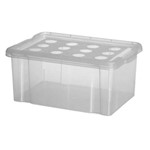 Caixa Organizadora Container 16 Litros com Tampa Transparente 425-10 Niquelart