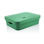 Caixa Organizadora Cube com Tampa 16l Verde
