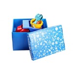 Caixa Organizadora NEW BOX Desmontável Azul G - 45x33x30cm