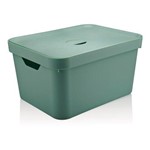 Caixa Organizadora Verde Menta Cube G CC650 com Tampa - OU