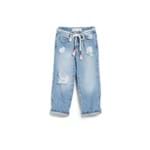 Calca Baggy Cordao Colorido Jeans - 8