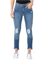 Calça Calvin Klein Jeans Five Pockets Skinny High Azul Médio - 34