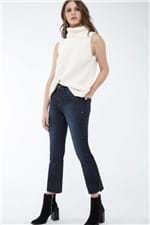 Calca Cropped Flare Jeans - 38