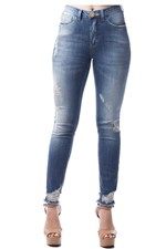 Calça Eventual Jeans Skinny Azul Tam. 40