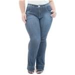 Calça Feminina Jeans Flare Winter com Elastano Plus Size