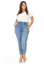Calça Feminina Jeans Jogger Plus Size