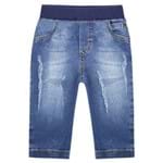 Calça Jeans C/ Cós Ribana Masculina para Bebê Denim - Bakulelê