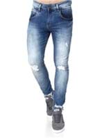 Calça Jeans Cropped Masculina Rock&Soda Azul