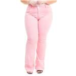 Calça Jeans Feminina Flare Munich Color Plus Size