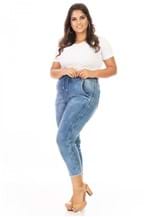 Calça Jeans Feminina Jogger Capri Plus Size